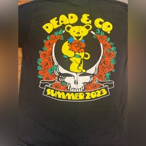 Dead and Company Final Tour Shirt Folsom Field 2023, Black Medium